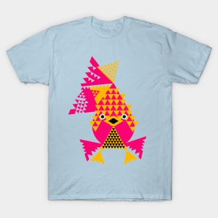 Tropical Fish, Bold pink and Orange T-Shirt